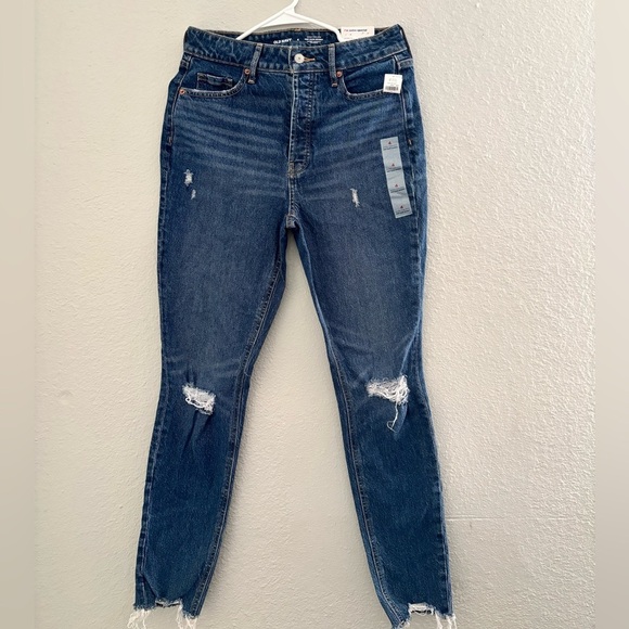 Old Navy Denim - Old Navy Women's Blue Distressed Skinny Jeans